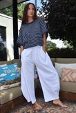 Below Deck Cheesecloth Stripe Tee Navy